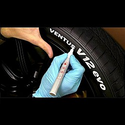 Αδιάβροχο στυλό ελαστικών αυτοκινήτου Tire Beauty Pen White C6119 OEM