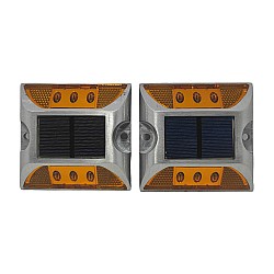 Led Solar Φώτα Αυτοκινήτου 12v 2τμχ Πορτοκαλί DS-201867 OEM