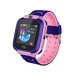 Παιδικό Smartwatch με GPS και Καουτσούκ-Πλαστικό Λουράκι Ροζ Q12