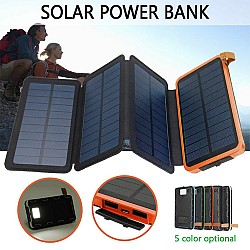 Ηλιακή Μπαταρία Φορτιστής με 4x Ηλιακά Πάνελ 10000mAh - Foldable Solar Power Bank