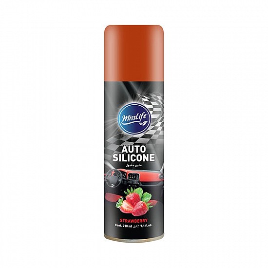  Γυαλιστικό Ταμπλό Σιλικόνης 210ml Misslife Auto Silicone Strawberry με άρωμα Φράουλα 67685 OEM