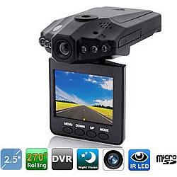 Φορητό καταγραφικό αυτοκινήτου με κάμερα και οθόνη 2.5", νυχτερινή λήψη HD portable DVR with TFT LCD screen