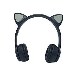 Ασύρματα Over Ear Παιδικά Ακουστικά Cat Headphones VZV-23Μ - Black