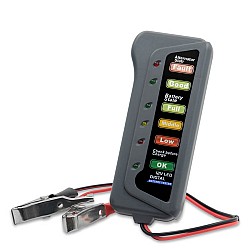 Διαγνωστικό Battery Tester και Δυναμό Αυτοκινήτου με Κροκοδειλάκια 12V CDB0018A OEM
