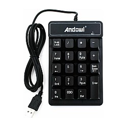 Ενσύρματο Αριθμητικό Πληκτρολόγιο NumPad με Καλώδιο USB Andowl Q-813