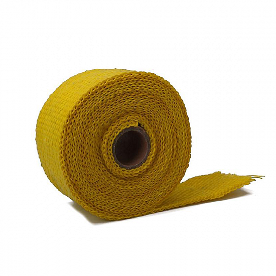 Θερμομονωτική Ταινία Λαιμού Εξάτμισης 10m Exhaust Insulating Wrap Tape σε Κίτρινο Χρώμα