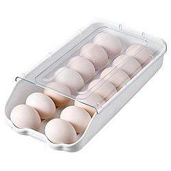Διαφανές Πλαστικό Συρτάρι Αποθήκευσης Αυγών 14 Θέσεων 78156 σε Λευκό Χρώμα