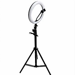 Selfie Ring Light 14in 35cm με 3 Χρώματα Φωτισμού, Dimmer & Τρίποδο 2,2m - OEM