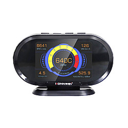 Smart Head-Up Display Speed Monitoring TFT Display Konnwei OBDII KW206 