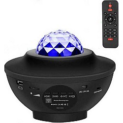 Bluetooth Music Player USB Διακοσμητικό Φωτιστικό LED Party Light MA3180BK σε Μαύρο Χρώμα