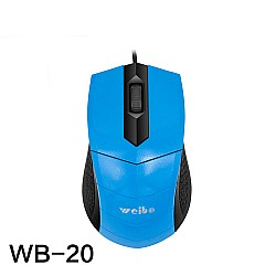 Ενσύρματο Οπτικό Gaming Mouse 1600dpi 1.5m Weibo WB-20 Blue-Black