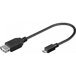 Καλώδιο σύνδεσης Micro USB σε USB 20CM Θηλυκό
