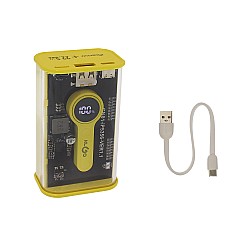 Power Bank 10000mAh 22.5W με Θύρα USB-A και Θύρα USB-C Power Delivery KLGO KP-91 Κίτρινο