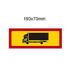 Αντανακλαστική Αυτοκόλλητη Πινακίδα 3M Τύπος Δυαξονικού Φορτηγού 998T OEM