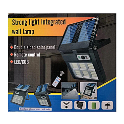 Επιτοίχιο Ηλιακό Φωτιστικό με Αισθητήρα Κίνησης και Τηλεχειριστήριο με 8 LED COB W783-8 OEM