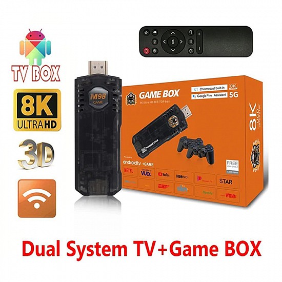 Ηλεκτρονική Παιδική Ρετρό Κονσόλα Game Box Ultra HD TV & Game Stick SK006 Μαύρο OEM