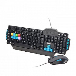 Σετ Gaming Πληκτρολόγιο & Ποντίκι USB Gembird KBS-UMG-01 (Αγγλικό US)