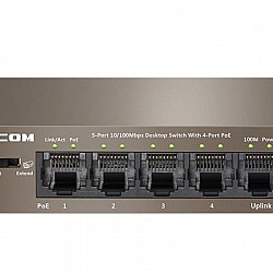IP-COM 5-Port Fast Ethernet Umanaged PoE Switch with 4-Port PoE